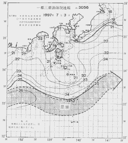 一都三県漁海況速報、関東・東海海況速報(1997/07/03)