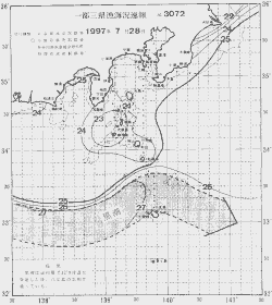 一都三県漁海況速報、関東・東海海況速報(1997/07/28)