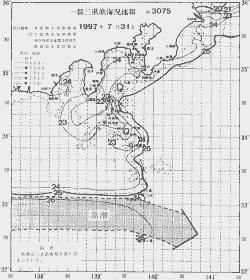 一都三県漁海況速報、関東・東海海況速報(1997/07/31)