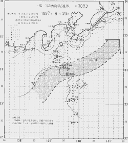 一都三県漁海況速報、関東・東海海況速報(1997/08/26)