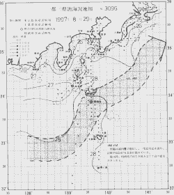 一都三県漁海況速報、関東・東海海況速報(1997/08/29)