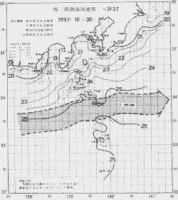 一都三県漁海況速報、関東・東海海況速報(1997/10/30)