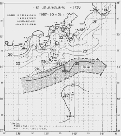 一都三県漁海況速報、関東・東海海況速報(1997/10/31)