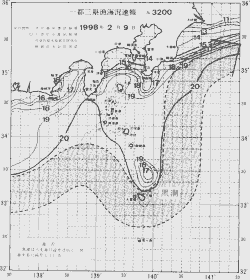 一都三県漁海況速報、関東・東海海況速報(1998/02/09)