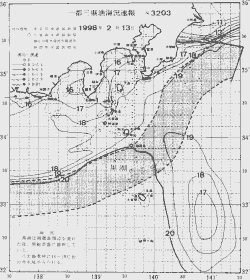 一都三県漁海況速報、関東・東海海況速報(1998/02/13)