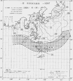 一都三県漁海況速報、関東・東海海況速報(1998/06/16)