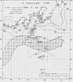 一都三県漁海況速報、関東・東海海況速報(1998/06/23)