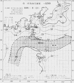 一都三県漁海況速報、関東・東海海況速報(1998/06/24)