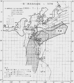 一都三県漁海況速報、関東・東海海況速報(1998/07/01)