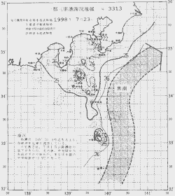 一都三県漁海況速報、関東・東海海況速報(1998/07/23)