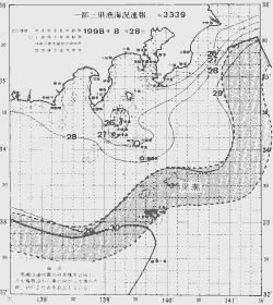 一都三県漁海況速報、関東・東海海況速報(1998/08/28)