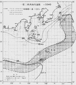 一都三県漁海況速報、関東・東海海況速報(1998/08/31)