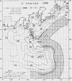 一都三県漁海況速報、関東・東海海況速報(1998/11/11)
