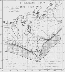 一都三県漁海況速報、関東・東海海況速報(1999/01/22)