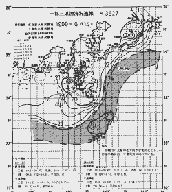 一都三県漁海況速報、関東・東海海況速報(1999/06/14)