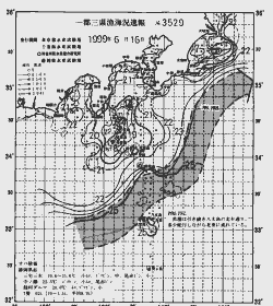 一都三県漁海況速報、関東・東海海況速報(1999/06/16)