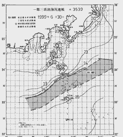 一都三県漁海況速報、関東・東海海況速報(1999/06/30)