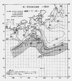 一都三県漁海況速報、関東・東海海況速報(1999/07/13)