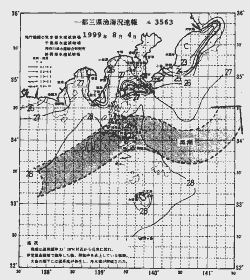 一都三県漁海況速報、関東・東海海況速報(1999/08/04)