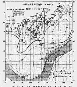 一都三県漁海況速報、関東・東海海況速報(2001/07/06)