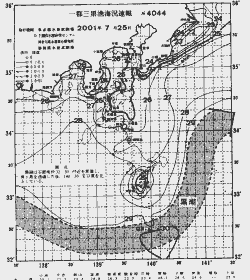 一都三県漁海況速報、関東・東海海況速報(2001/07/25)