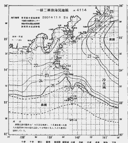 一都三県漁海況速報、関東・東海海況速報(2001/11/02)