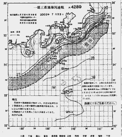 一都三県漁海況速報、関東・東海海況速報(2002/07/23)