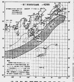 一都三県漁海況速報、関東・東海海況速報(2002/07/31)