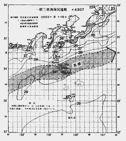 一都三県漁海況速報、関東・東海海況速報(2002/08/16)