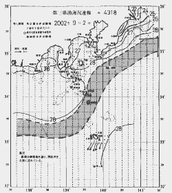 一都三県漁海況速報、関東・東海海況速報(2002/09/02)