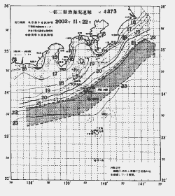 一都三県漁海況速報、関東・東海海況速報(2002/11/22)