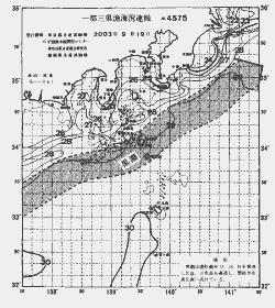 一都三県漁海況速報、関東・東海海況速報(2003/09/19)
