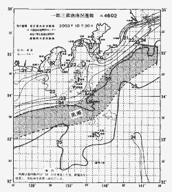一都三県漁海況速報、関東・東海海況速報(2003/10/30)