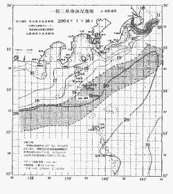 一都三県漁海況速報、関東・東海海況速報(2004/01/16)