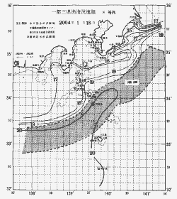 一都三県漁海況速報、関東・東海海況速報(2004/01/18)