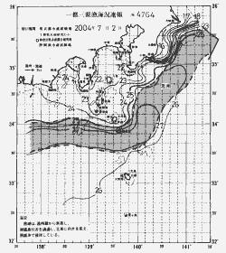 一都三県漁海況速報、関東・東海海況速報(2004/07/02)