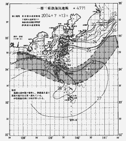 一都三県漁海況速報、関東・東海海況速報(2004/07/13)