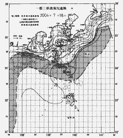 一都三県漁海況速報、関東・東海海況速報(2004/07/18)