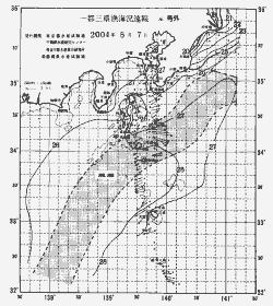 一都三県漁海況速報、関東・東海海況速報(2004/08/07)