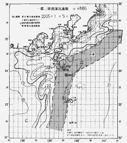 一都三県漁海況速報、関東・東海海況速報(2005/01/05)