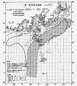 一都三県漁海況速報、関東・東海海況速報(2005/01/28)