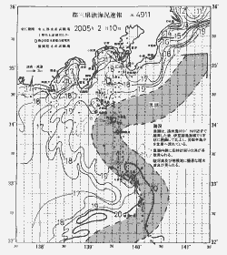 一都三県漁海況速報、関東・東海海況速報(2005/02/10)