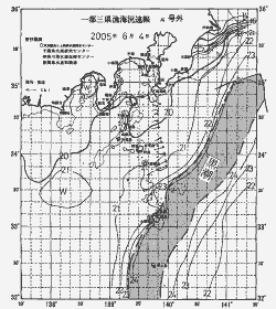 一都三県漁海況速報、関東・東海海況速報(2005/06/04)