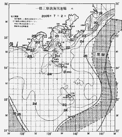 一都三県漁海況速報、関東・東海海況速報(2005/07/02)
