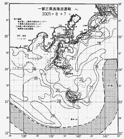 一都三県漁海況速報、関東・東海海況速報(2005/08/07)