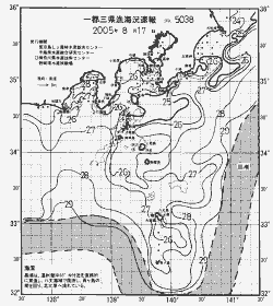 一都三県漁海況速報、関東・東海海況速報(2005/08/17)