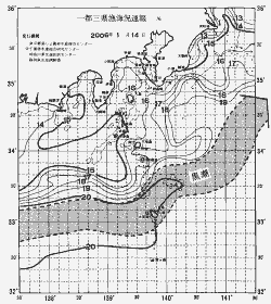 一都三県漁海況速報、関東・東海海況速報(2006/01/14)