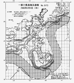 一都三県漁海況速報、関東・東海海況速報(2006/03/09)