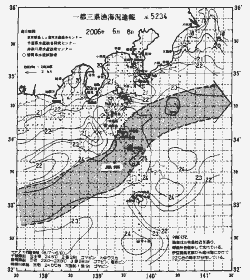一都三県漁海況速報、関東・東海海況速報(2006/06/08)
