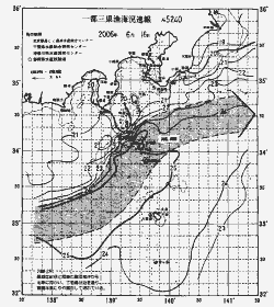 一都三県漁海況速報、関東・東海海況速報(2006/06/16)